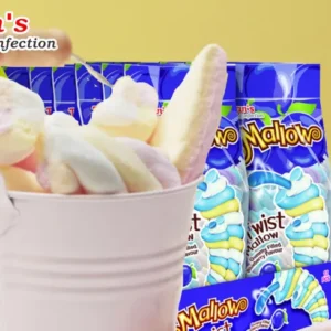 Tians Twist Mallow Blueberry Filled 120G