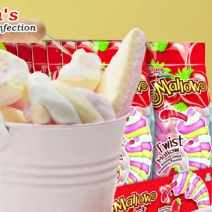 Tians Twist Mallow Strawberry Filled 120G