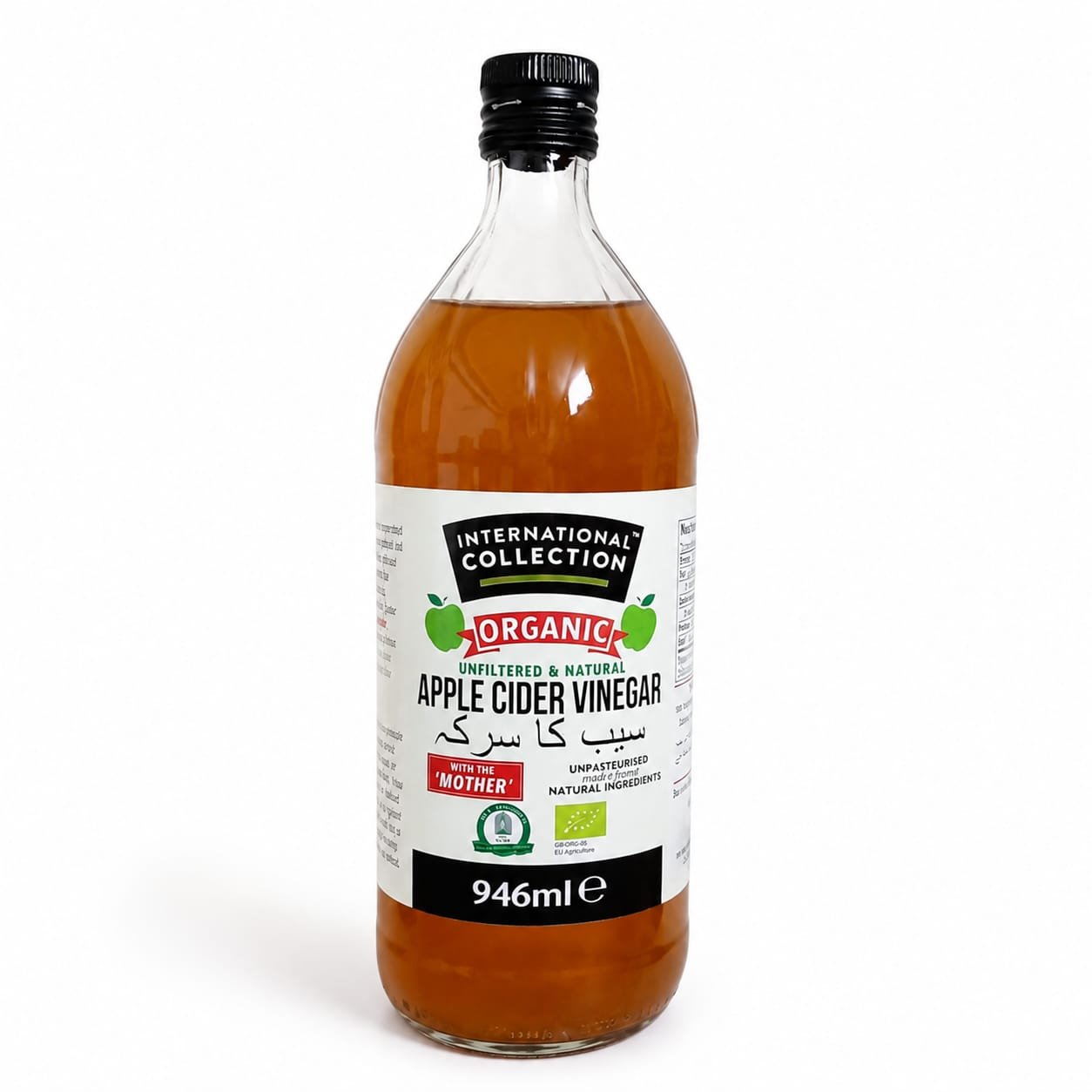 IC Organic Apple Cider Vinegar 946ml (1x6 Pack)