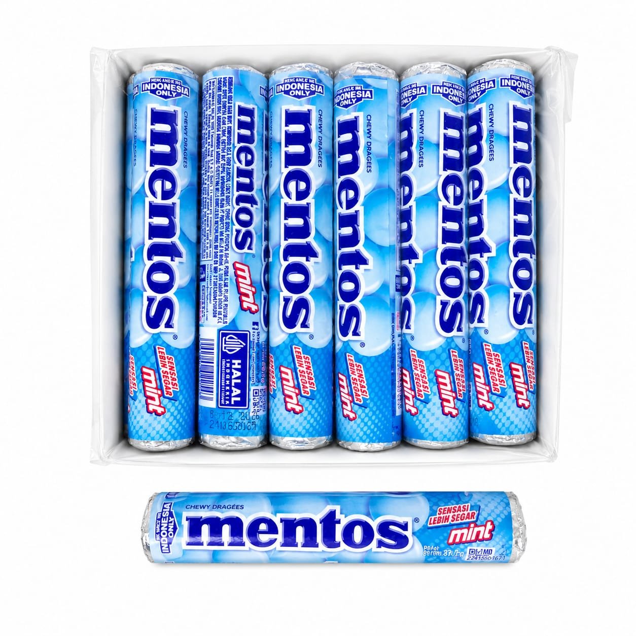Mentos Mint Roll 18 × 14 × 29g