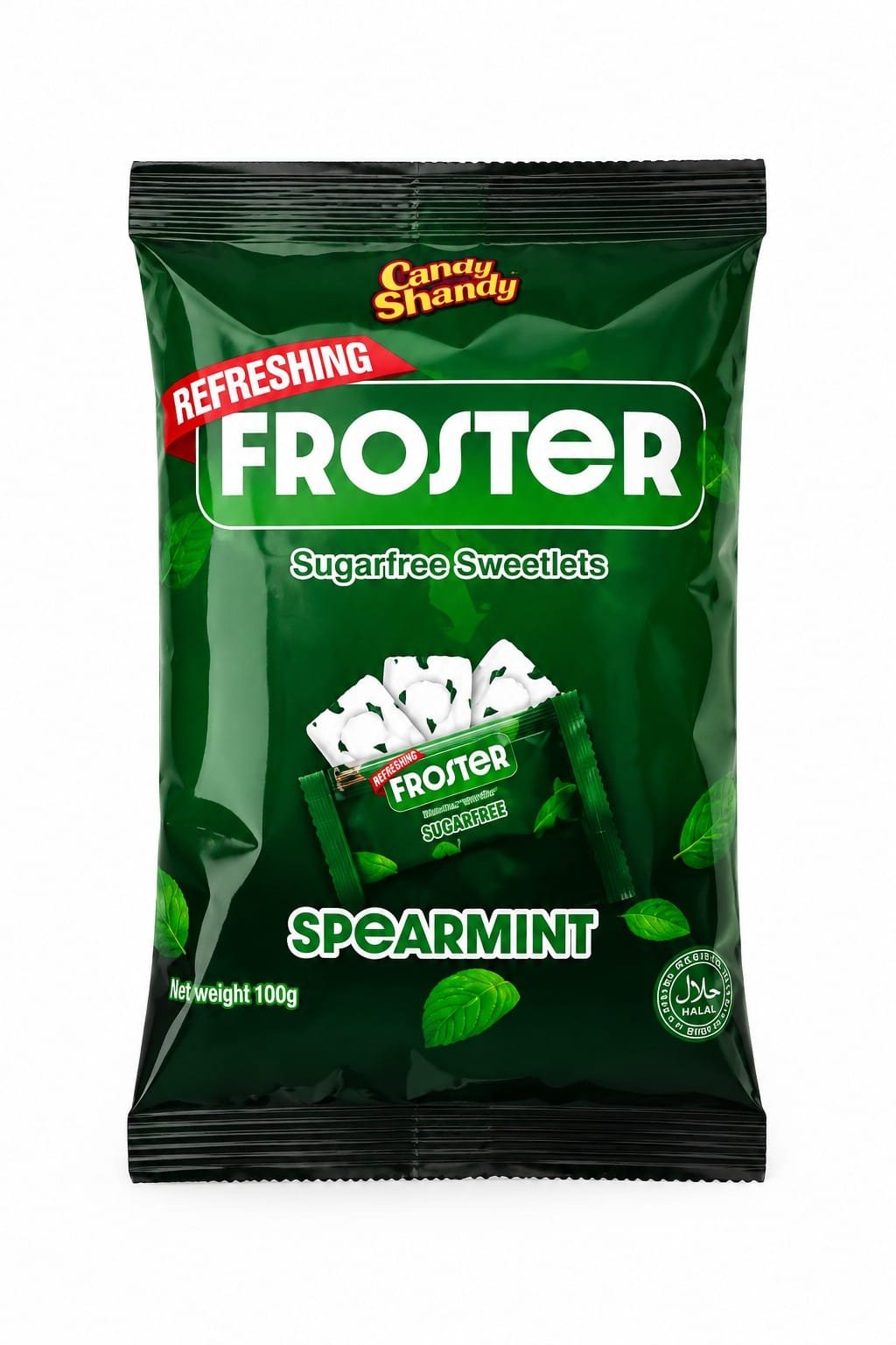 Candy Shandy FROSTER Sugarfree Sweetlets – Spearmint